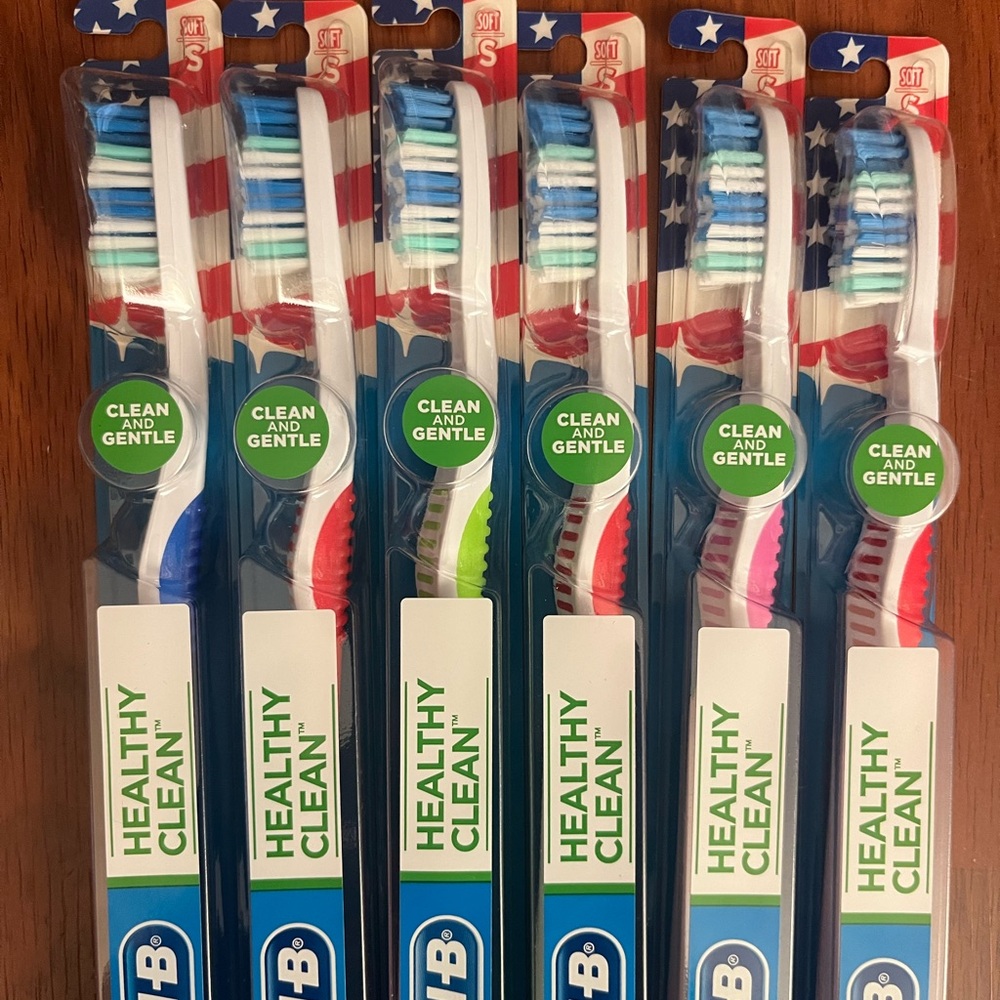 6 New Oral-B Toothbrushes - Soft